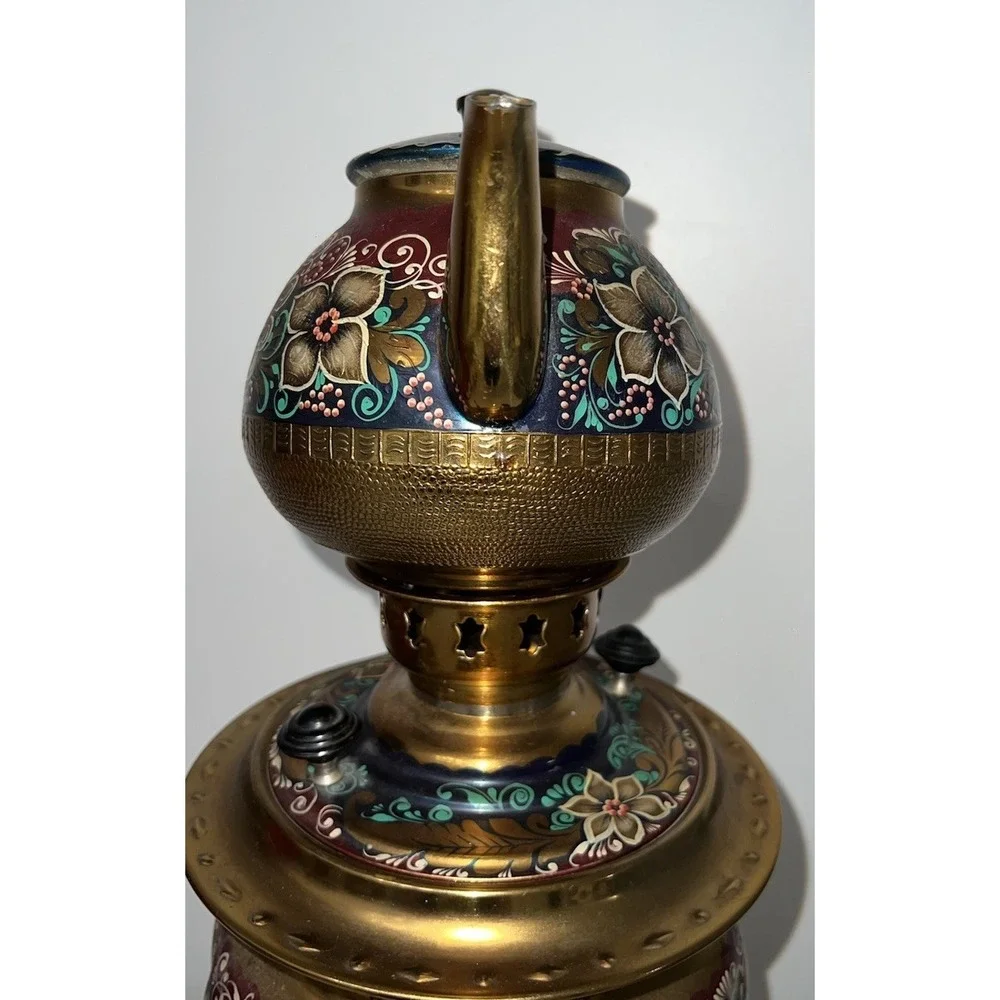 (17)Vtg 1990's Russian Electric Kettle/Tea Pot - Russian Samovar With Cord